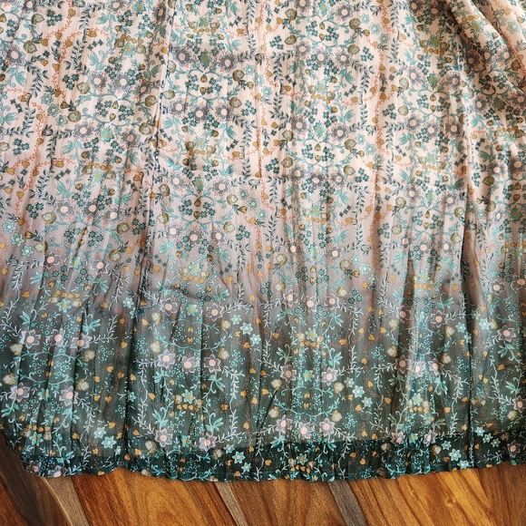 Beautiful Coldwater Creek XL Ladies Dress Ombre Floral Dressy Maxi - Picture 7 of 7